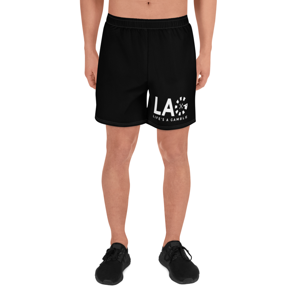 LAG Life's A Gamble White Men's Hoochie Daddy Shorts