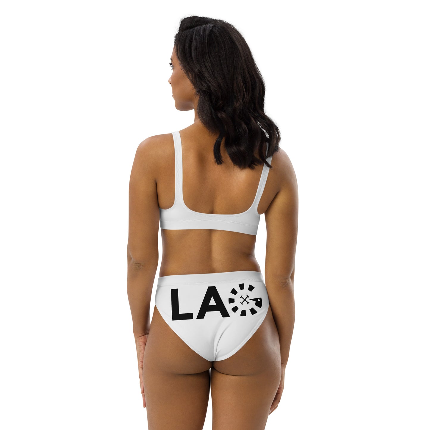 LAG Black Recycled high-waisted bikini