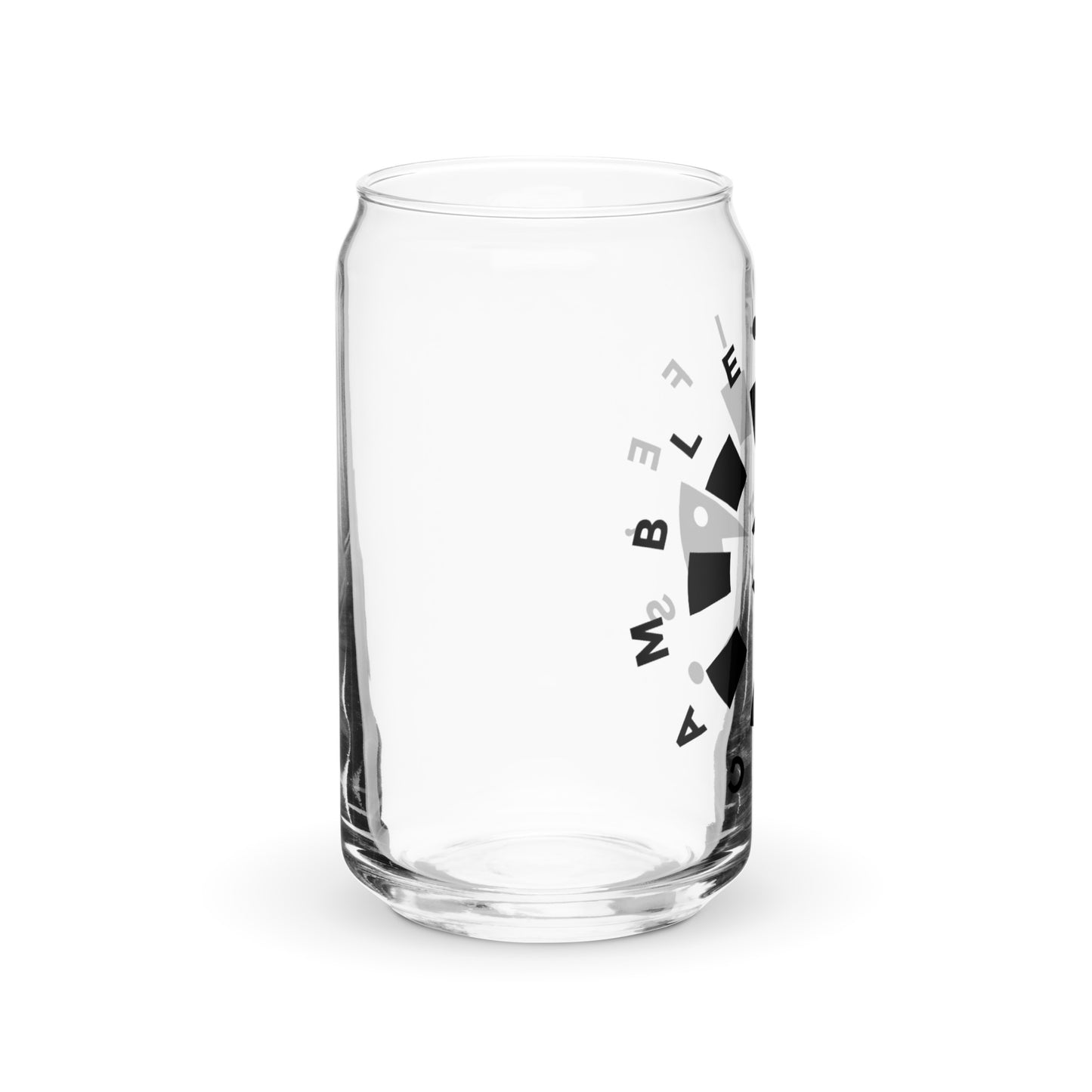 LAG Life's A Gamble Circle Black Can-shaped glass