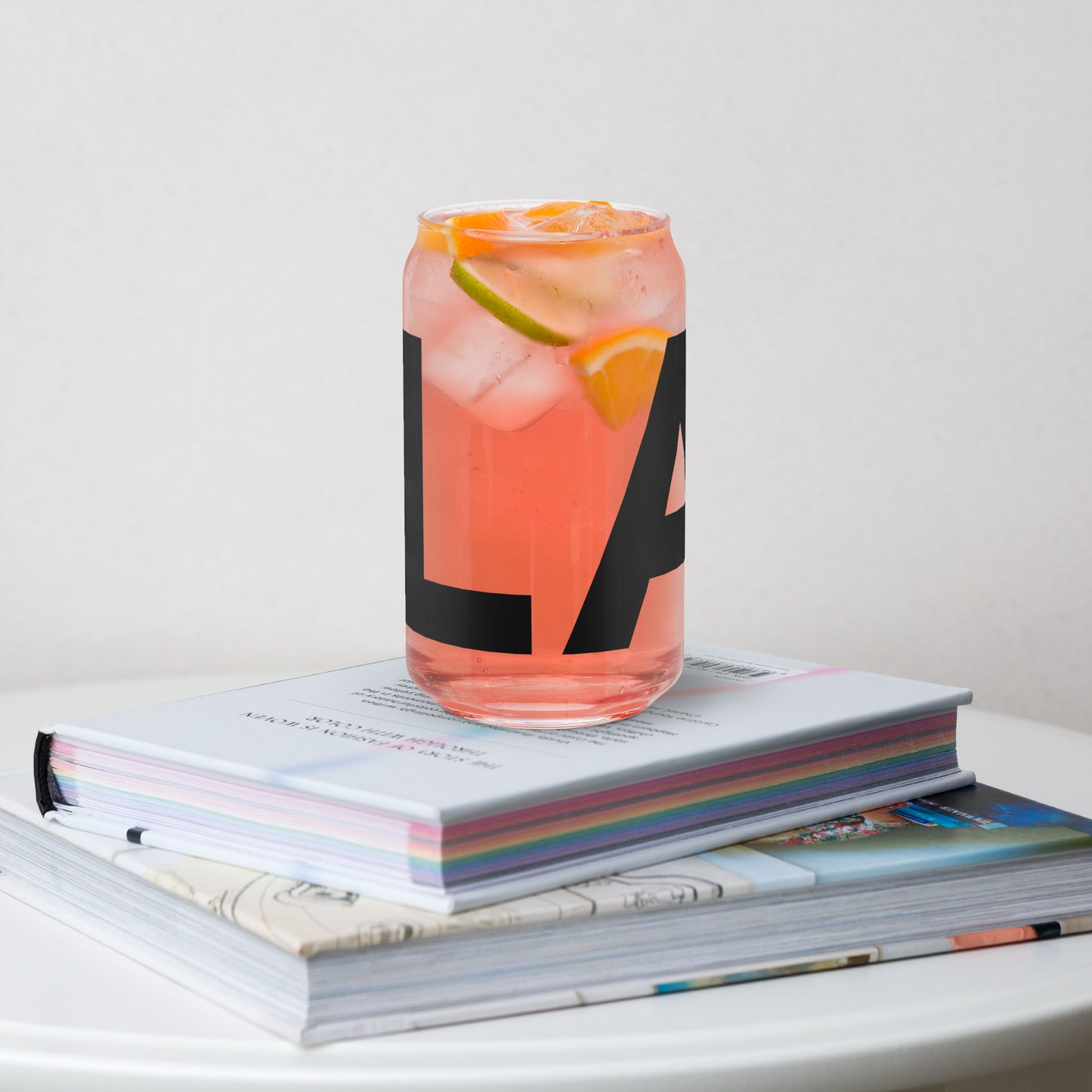 LAG Black Can-shaped glass