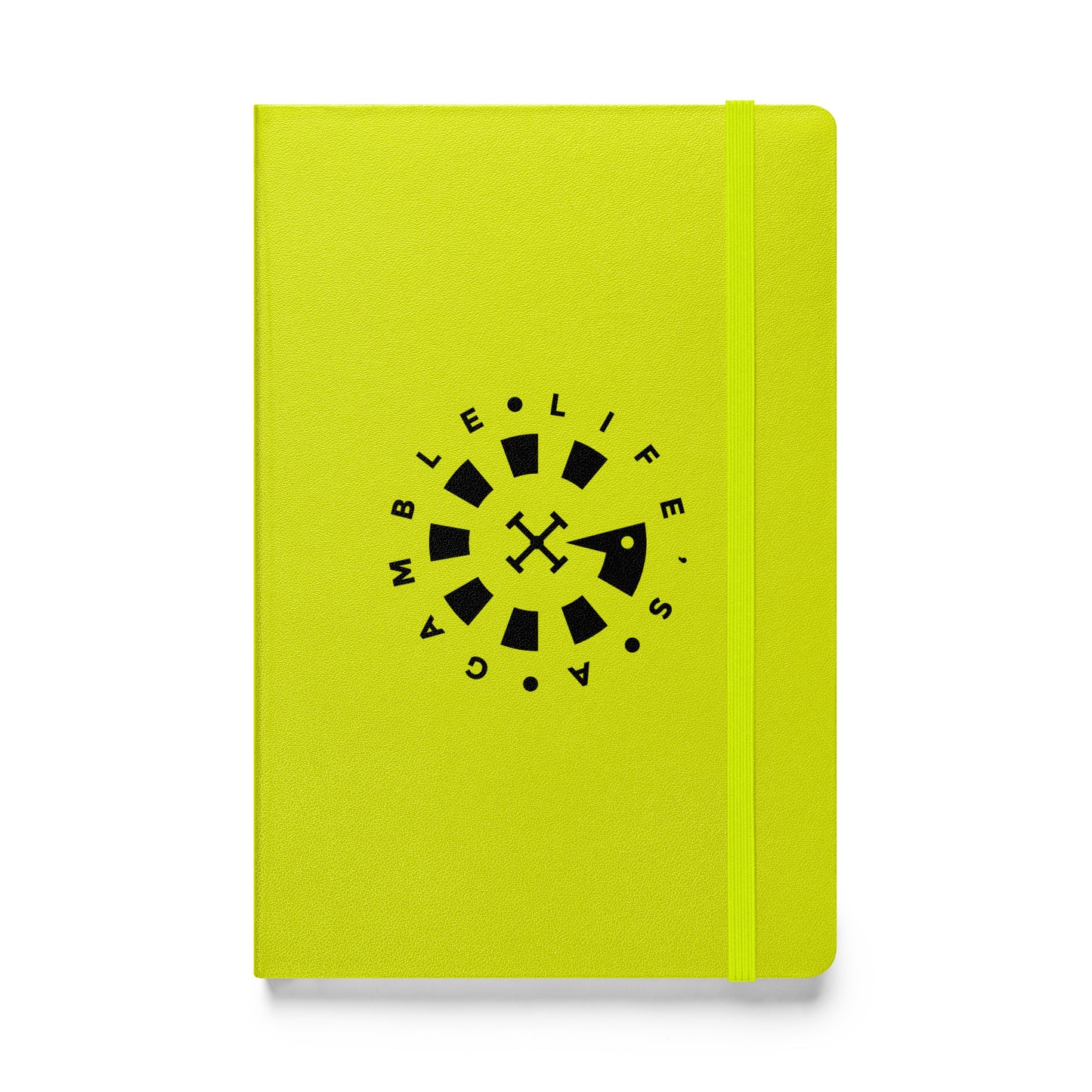 LAG Life’s A Gamble Circle Black Hardcover bound notebook