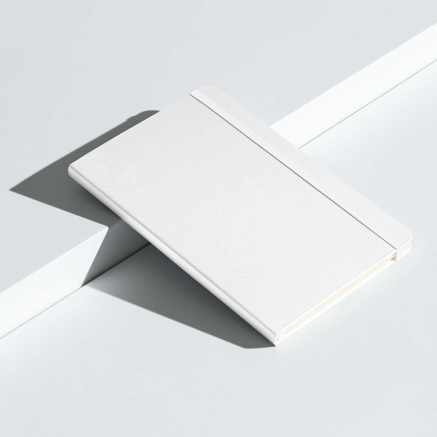 Big G White Hardcover bound notebook