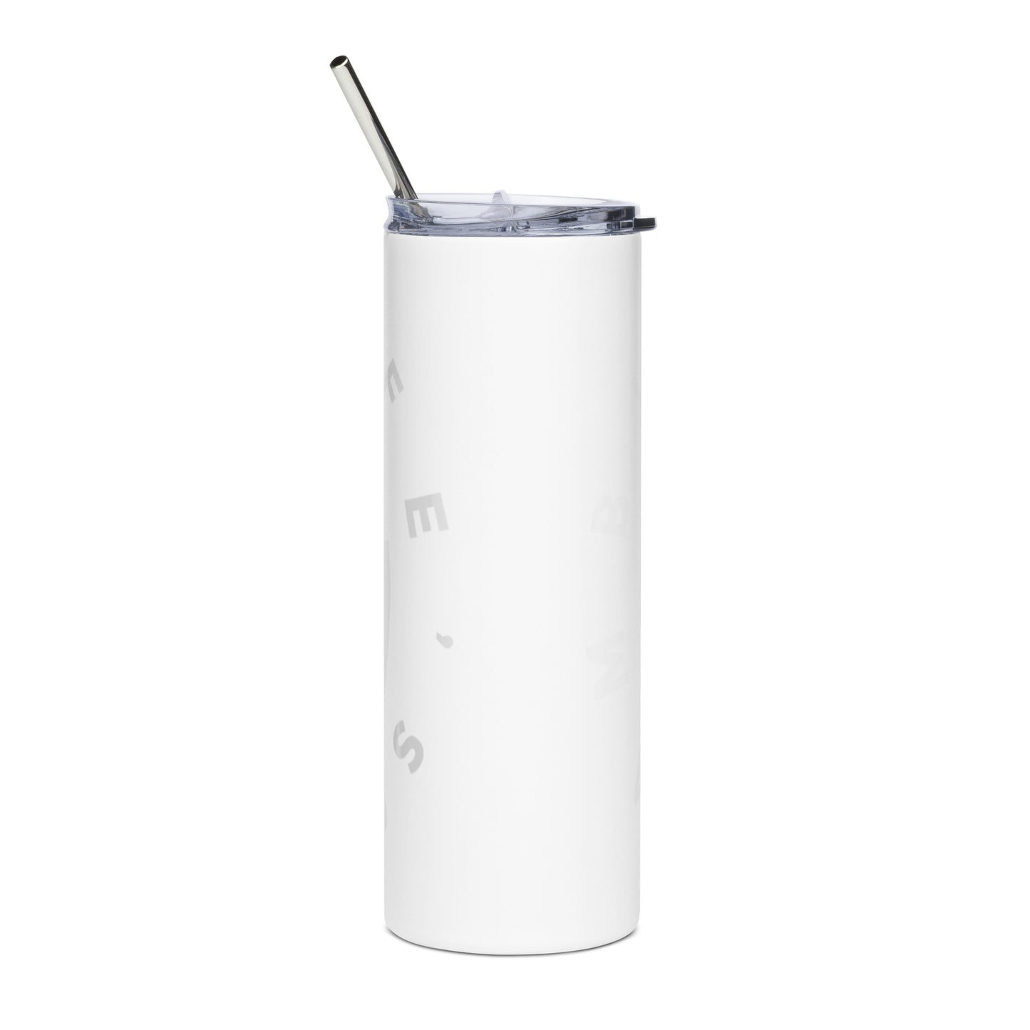 LAG Life’s A Gamble Circle White Stainless steel tumbler