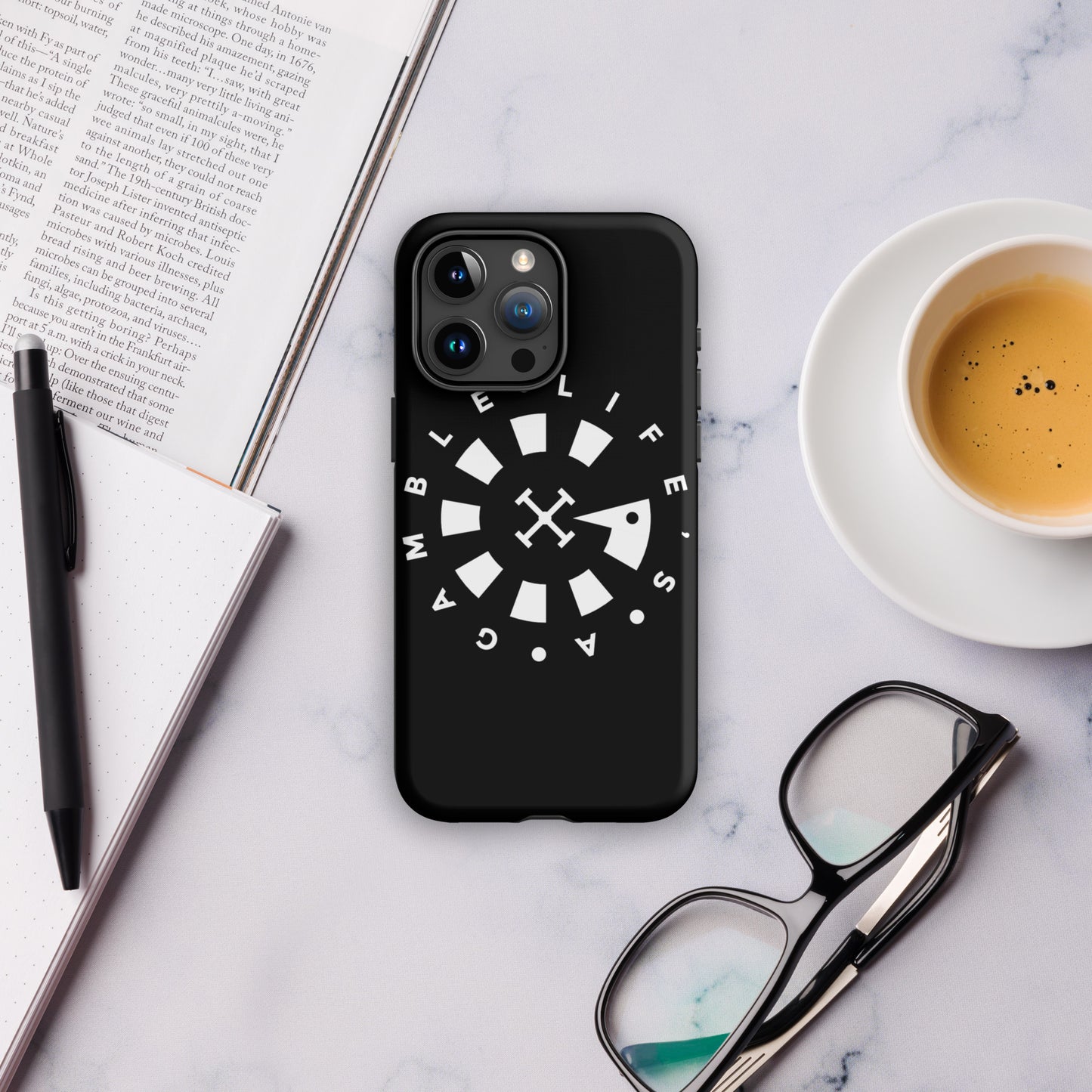 LAG Life’s A Gamble White Circle Tough Case for iPhone®