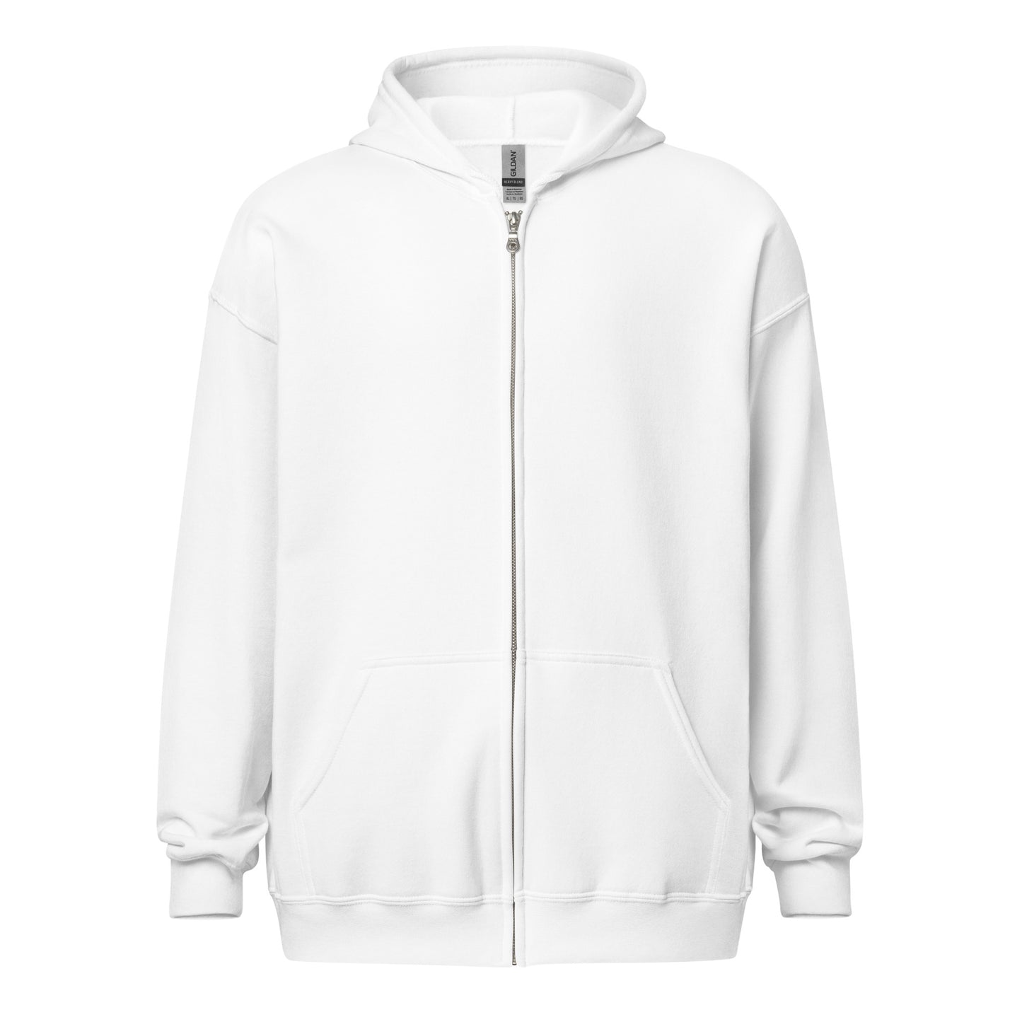 Big G White Unisex heavy blend zip hoodie