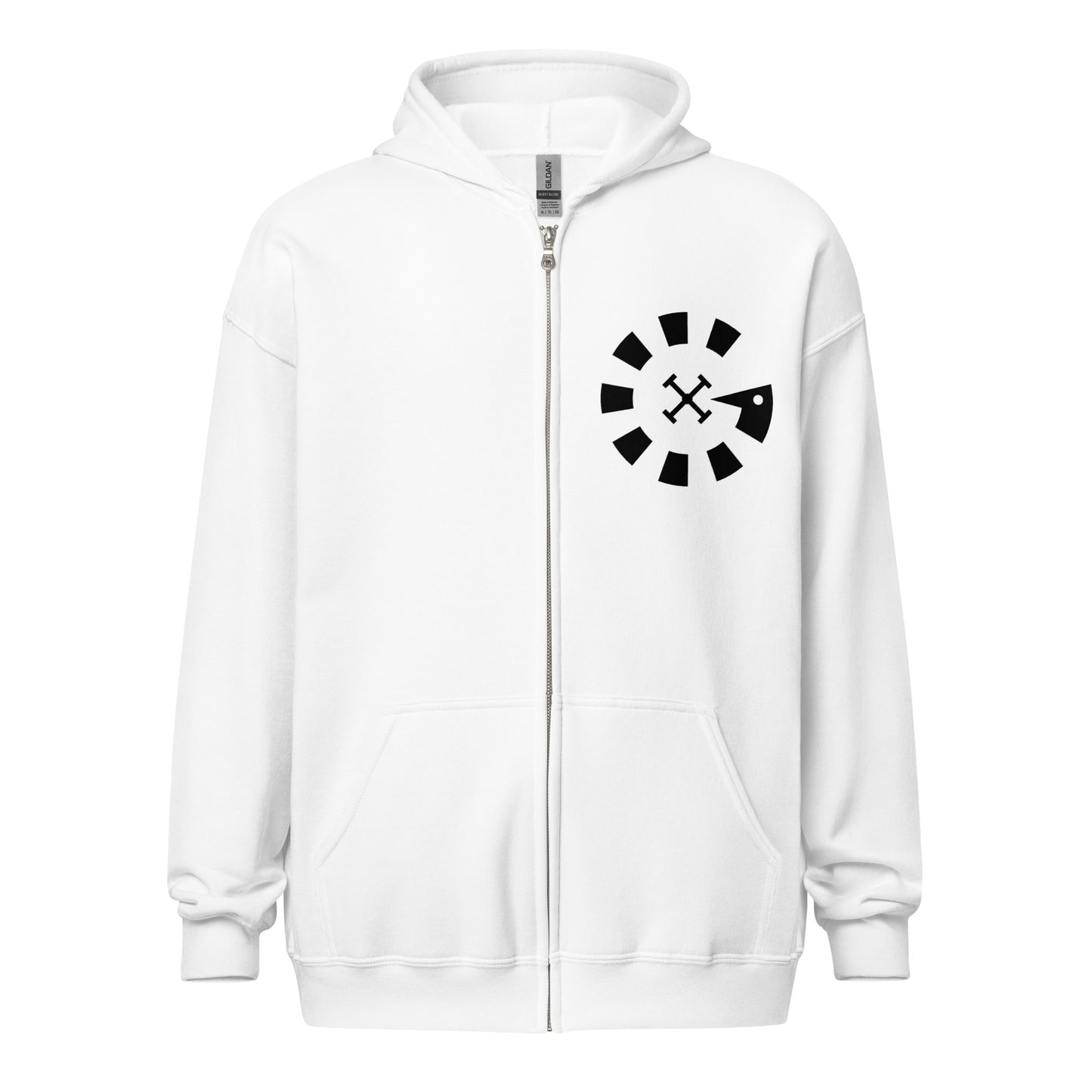 Big G Black Unisex heavy blend zip hoodie