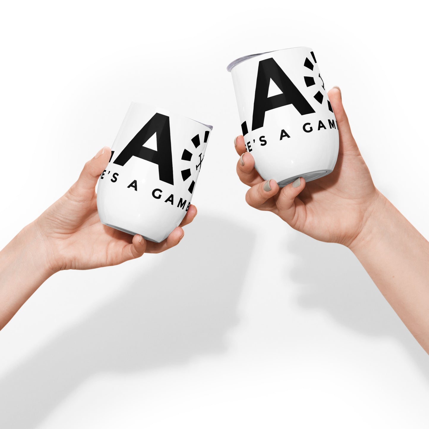 LAG Life’s A Gamble Black Wine tumbler