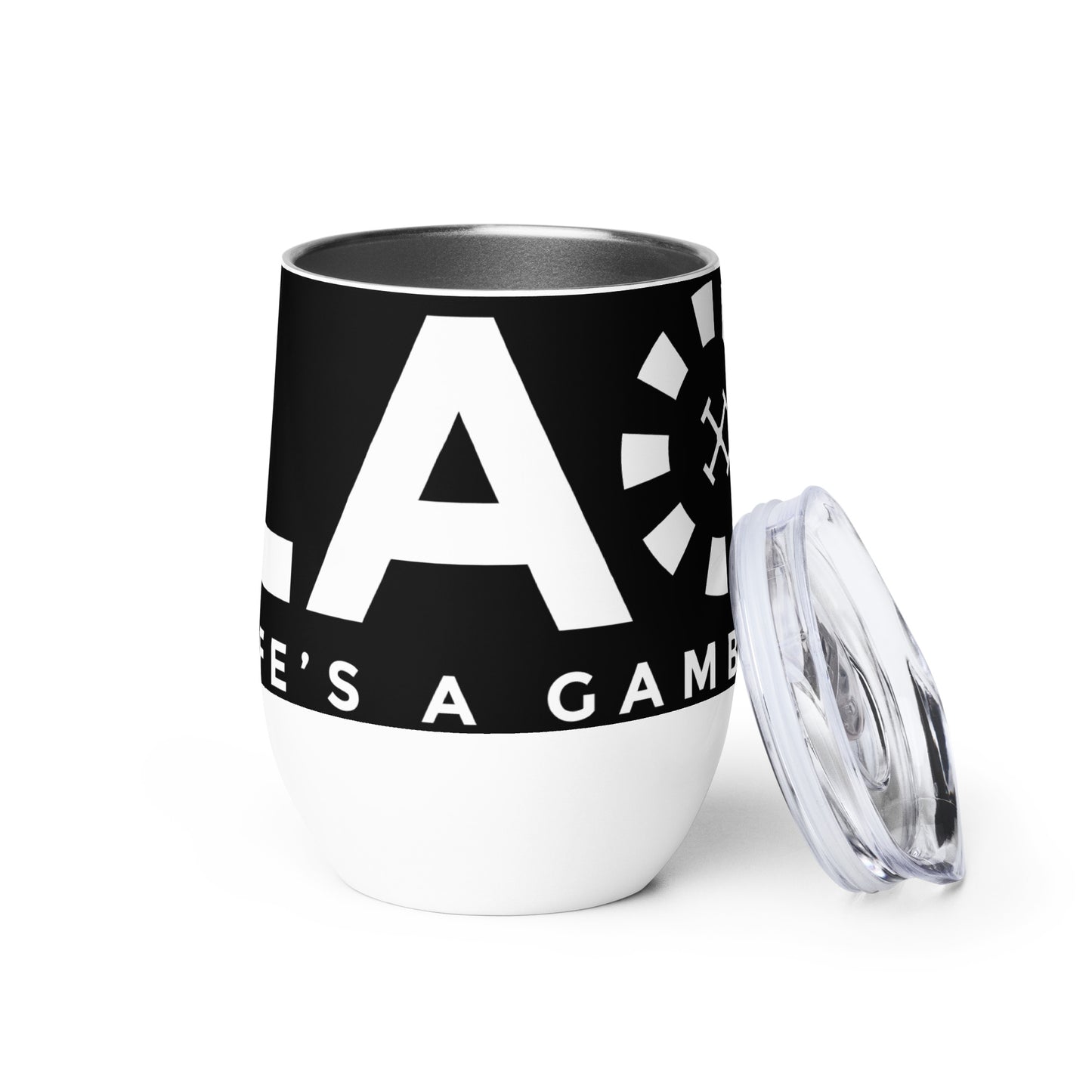 LAG Life’s A Gamble White Wine tumbler