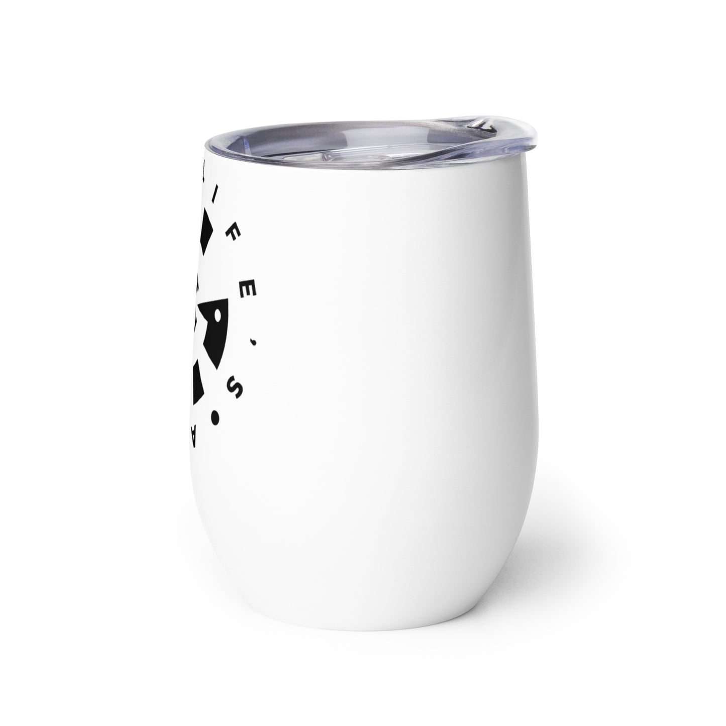 LAG Life’s A Gamble Circle Black Wine tumbler
