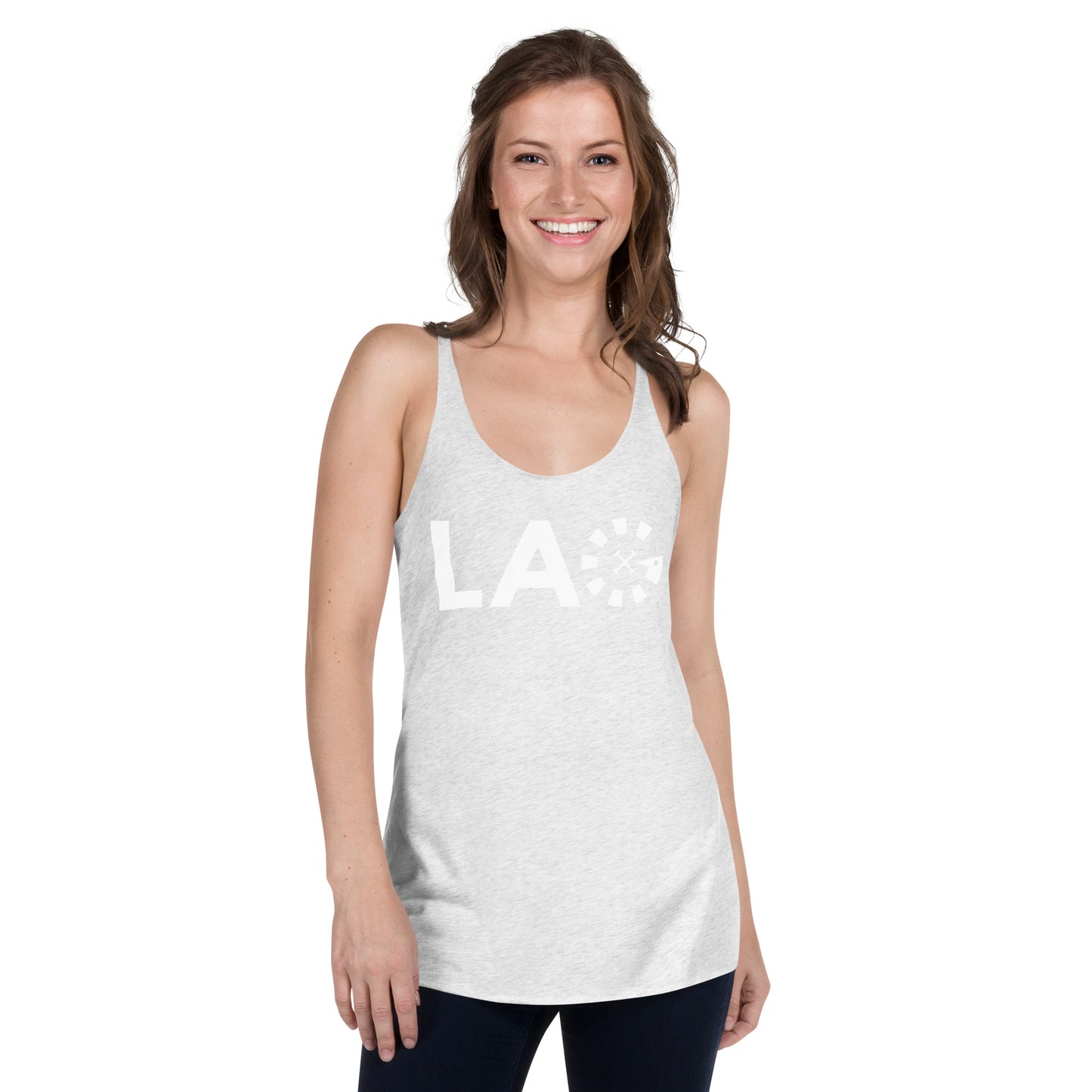 LAG White Women's Racerback Tank
