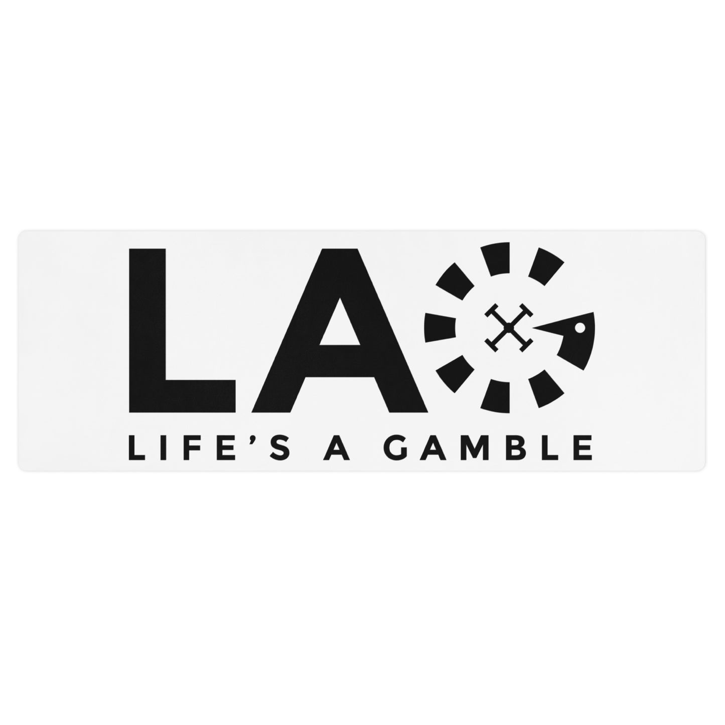 LAG Life’s A Gamble Black Yoga mat