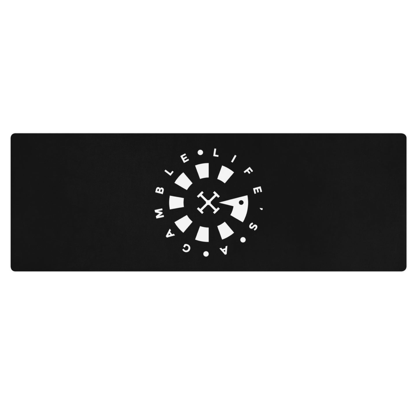 LAG Life’s A Gamble Circle White Yoga mat