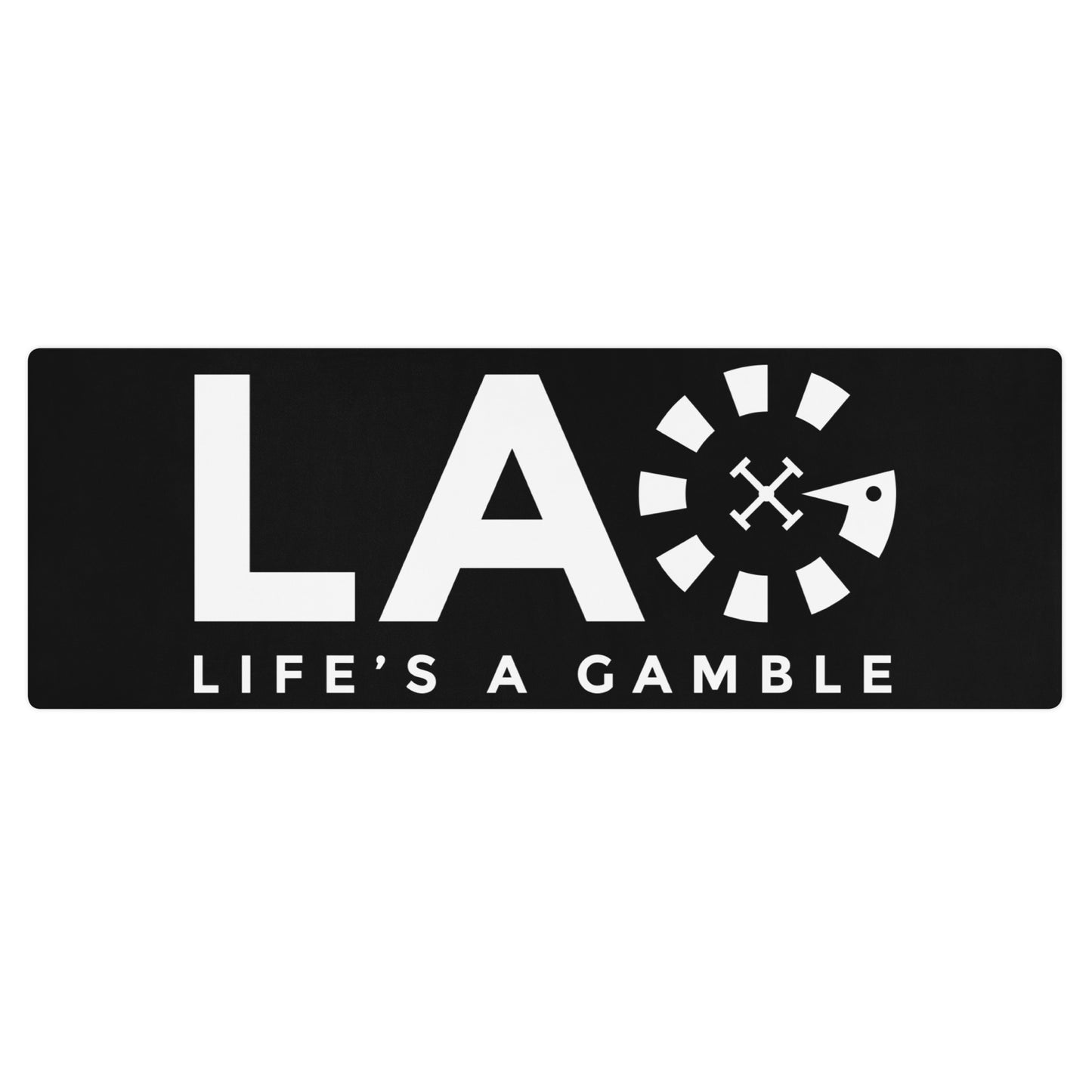 LAG Life’s A Gamble White Yoga mat
