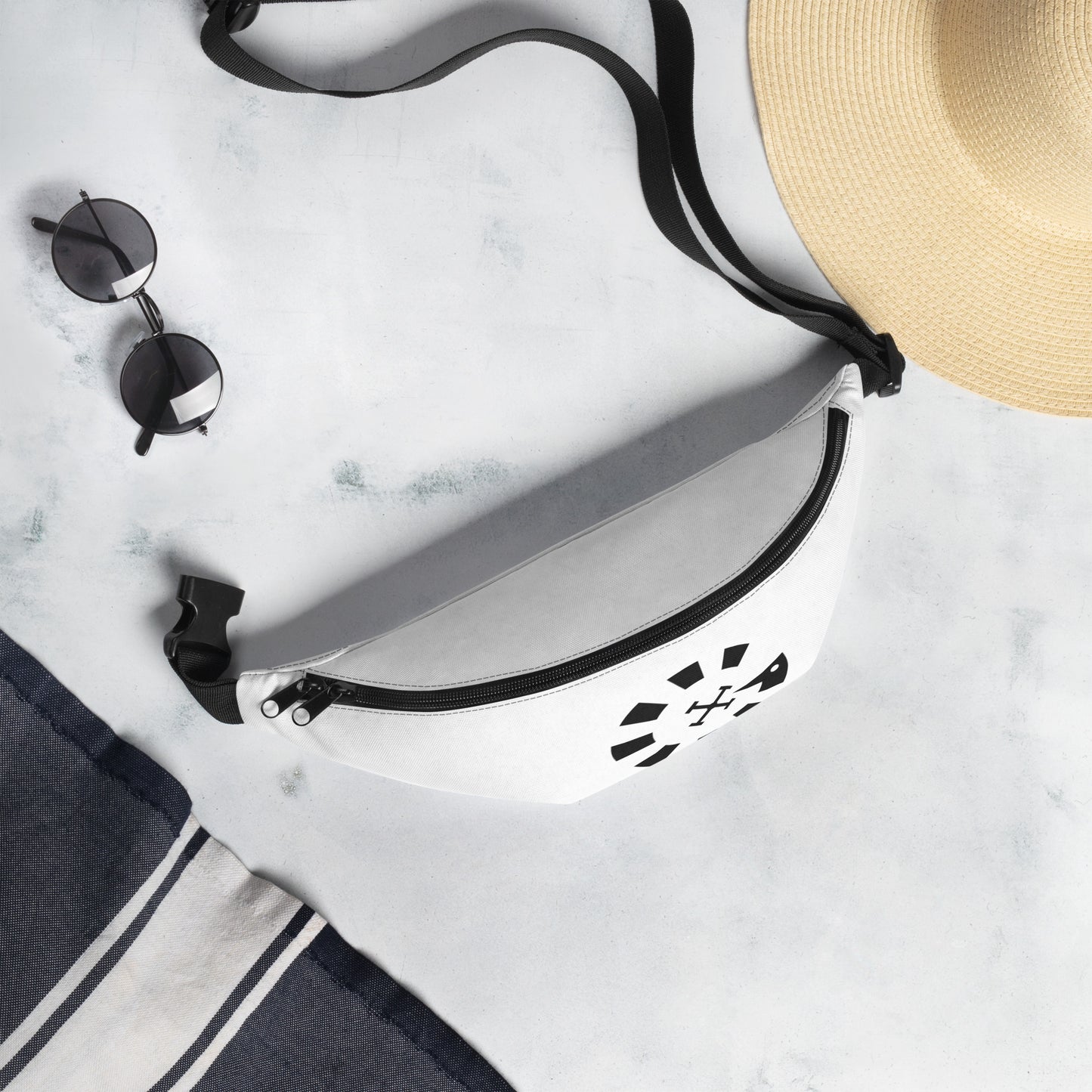 Big G Black Fanny Pack