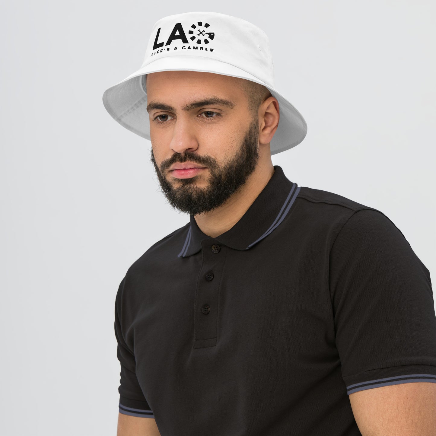 LAG Life’s A Gamble Black Old School Bucket Hat