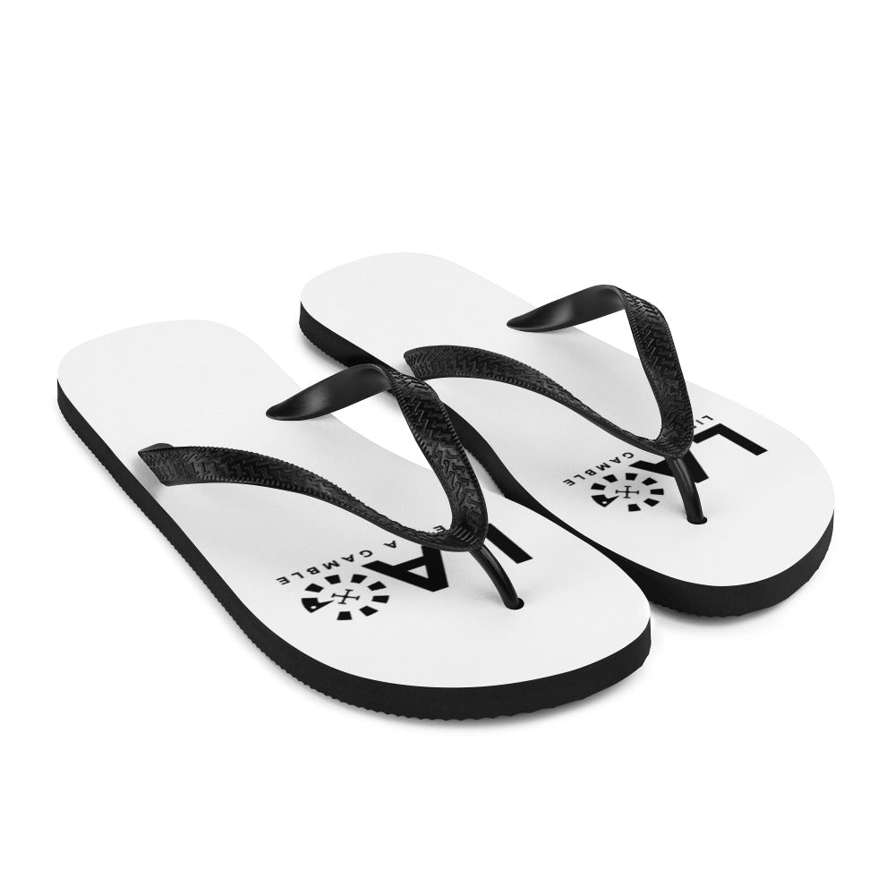 LAG Life's A Gamble Black Flip-Flops