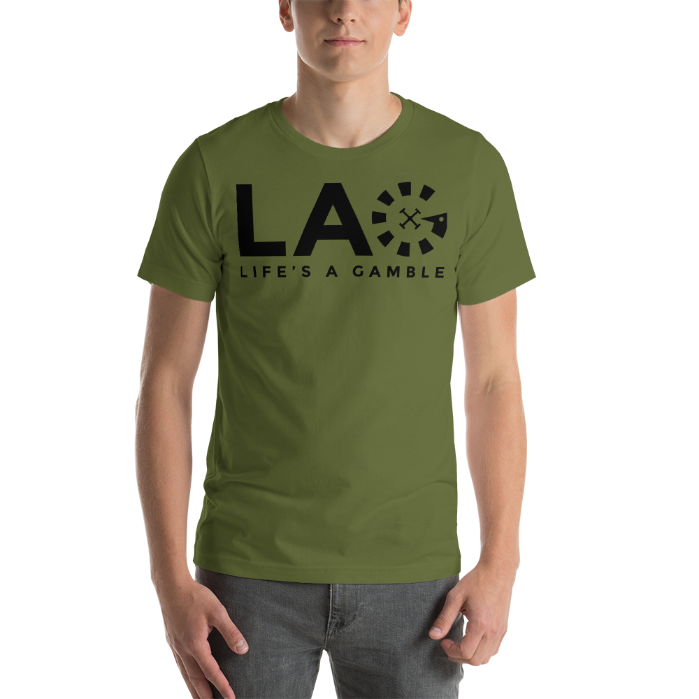 LAG Life's A Gamble Black T-Shirt