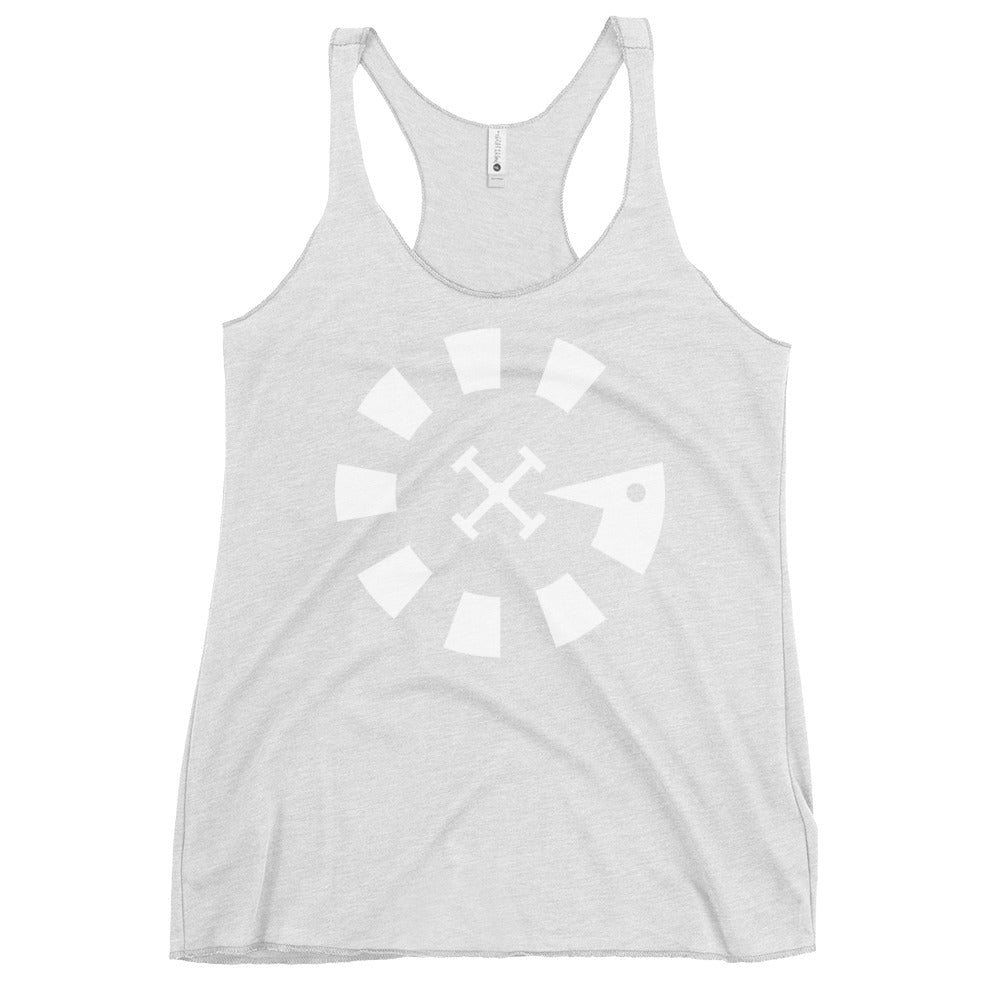 Big G White Women's Racerback Tank