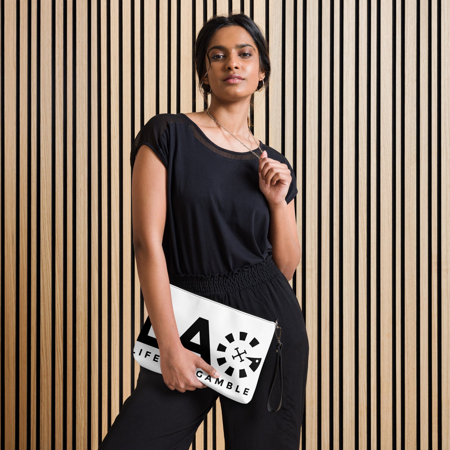 LAG Life's A Gamble Black Crossbody bag