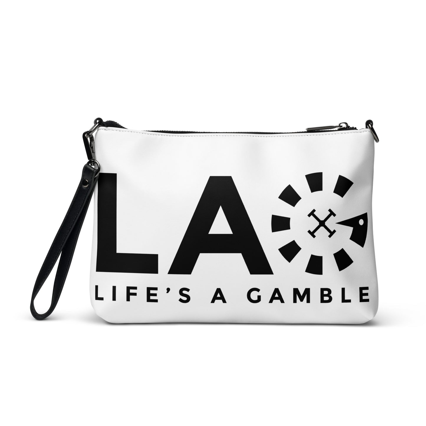 LAG Life's A Gamble Black Crossbody bag