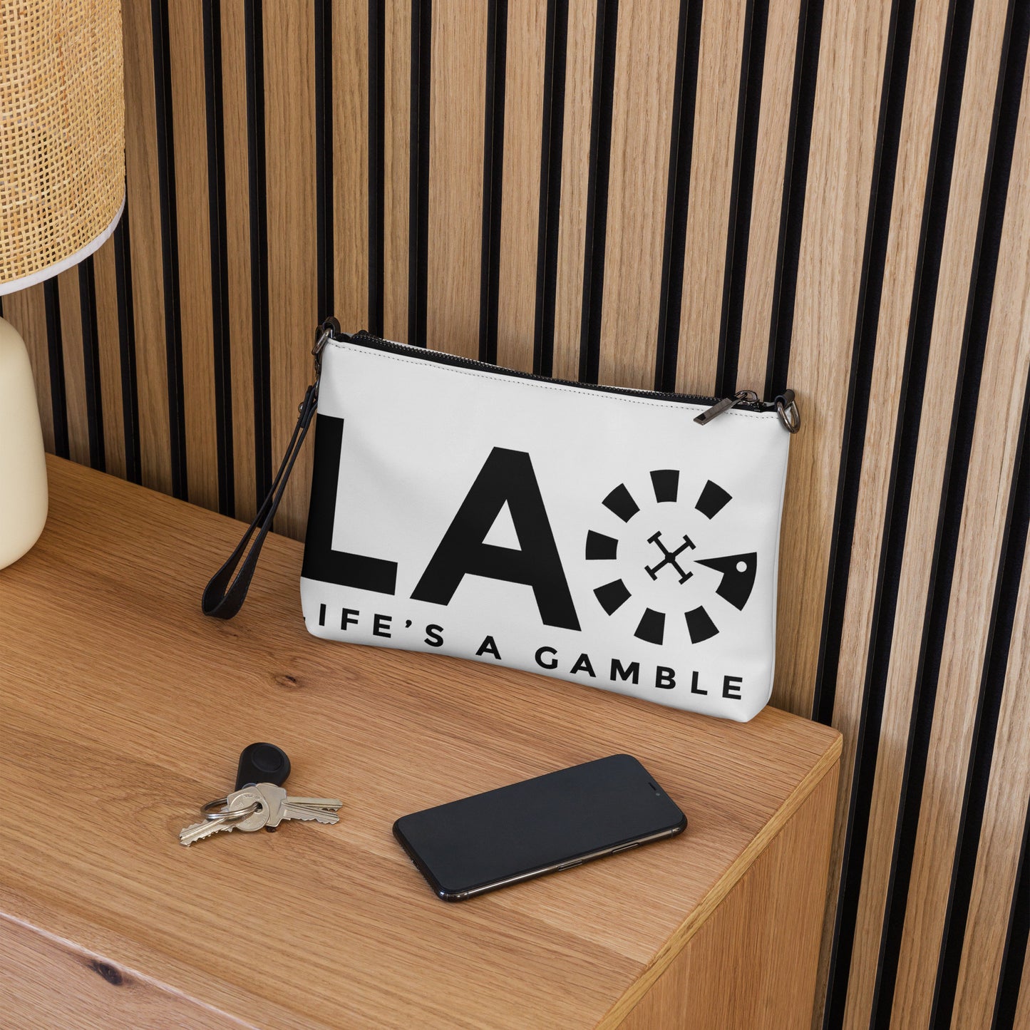 LAG Life's A Gamble Black Crossbody bag