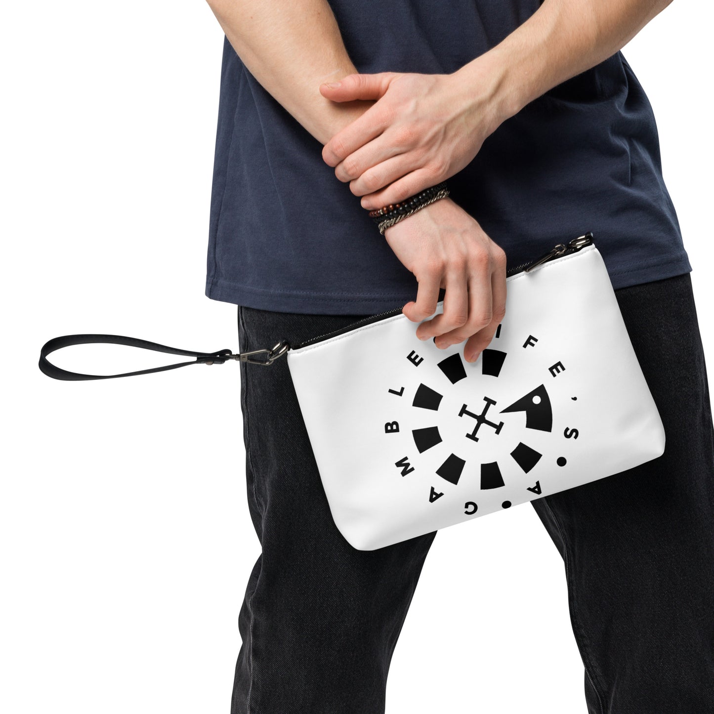 LAG Life's A Gamble Circle Black Crossbody bag