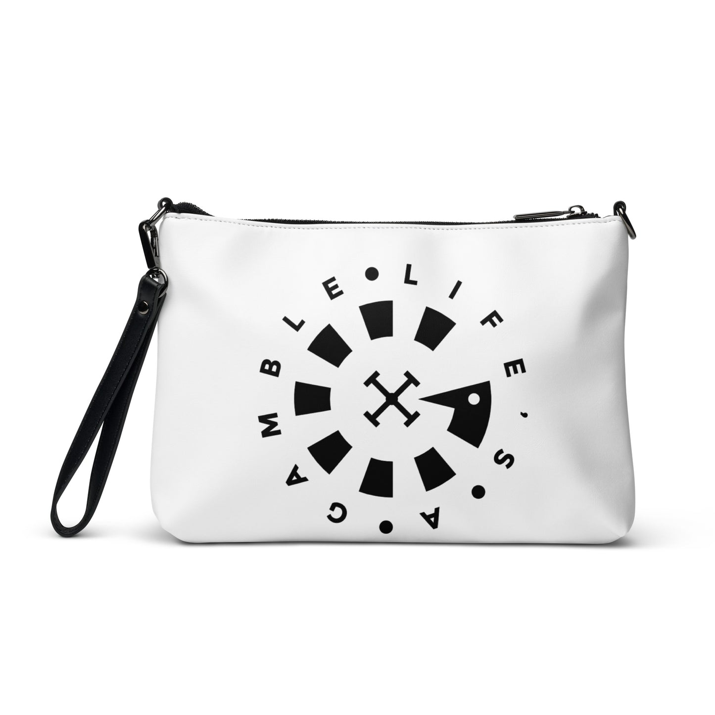 LAG Life's A Gamble Circle Black Crossbody bag