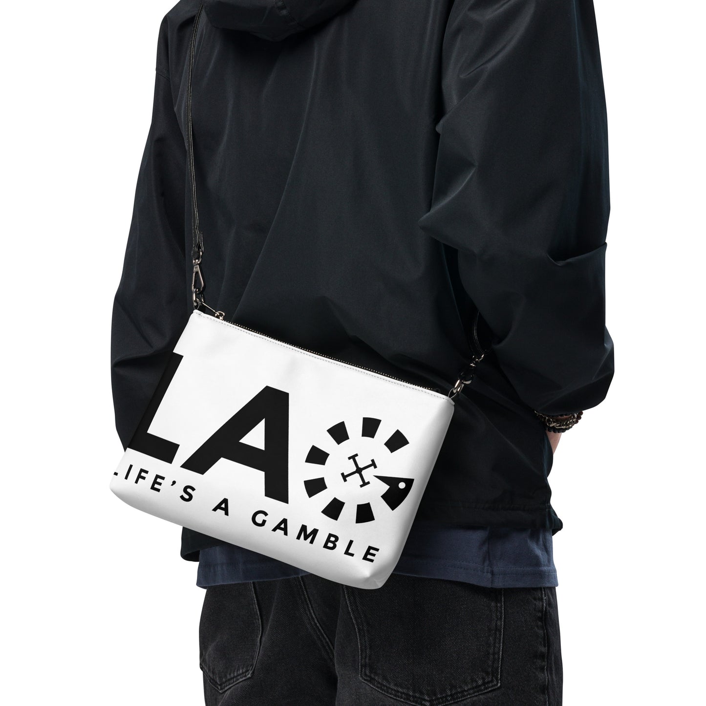 LAG Life's A Gamble Black Crossbody bag