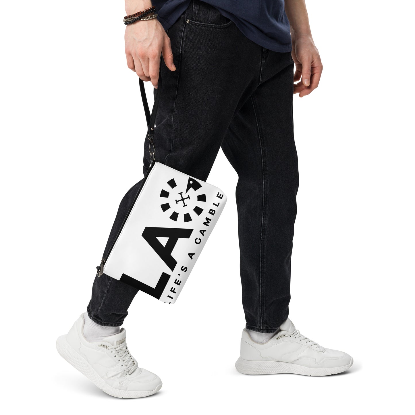 LAG Life's A Gamble Black Crossbody bag