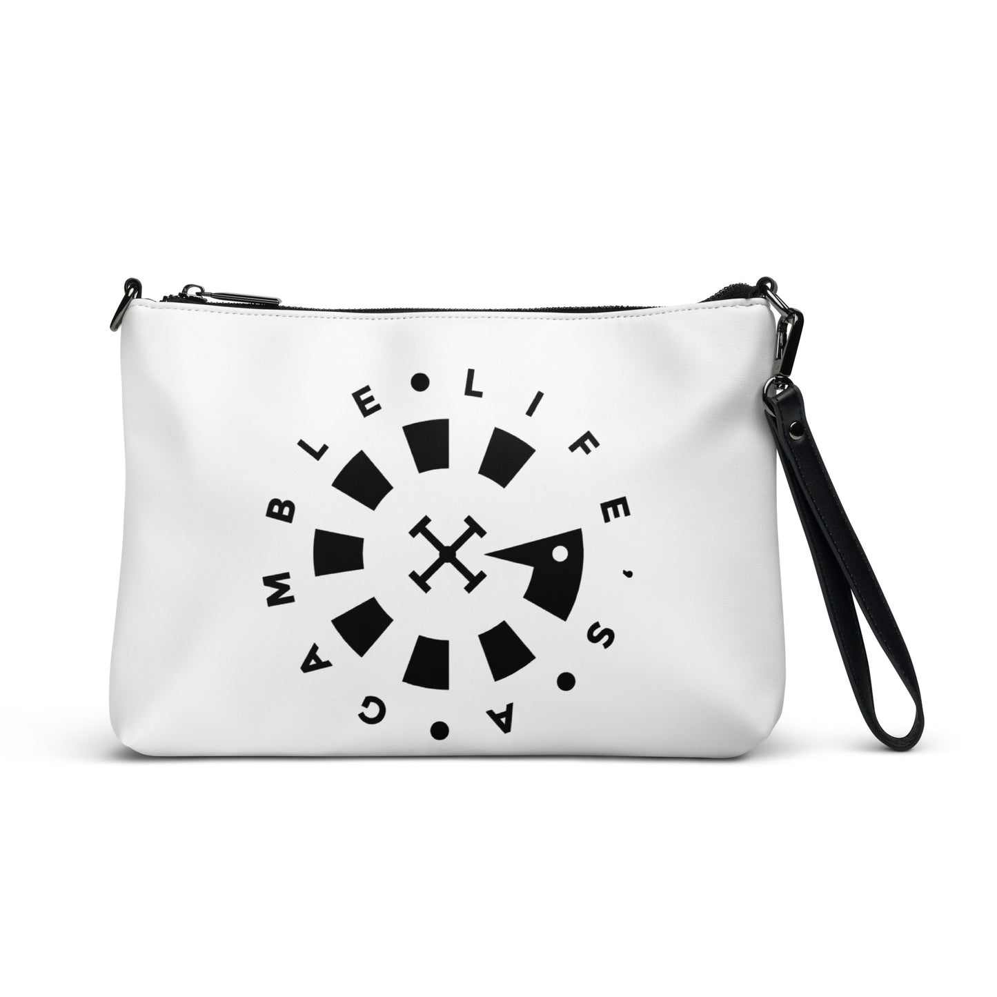 LAG Life's A Gamble Circle Black Crossbody bag