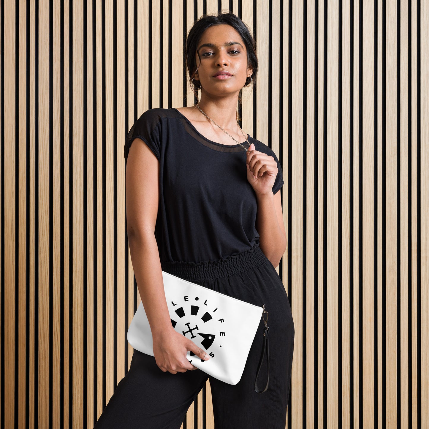 LAG Life's A Gamble Circle Black Crossbody bag