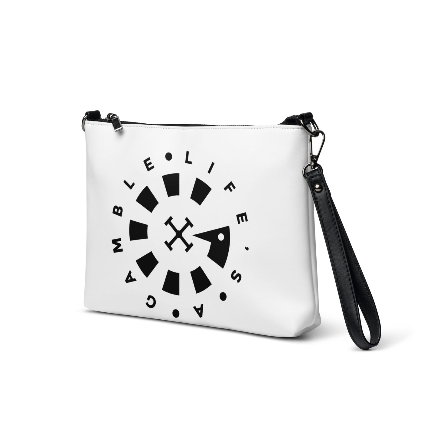 LAG Life's A Gamble Circle Black Crossbody bag
