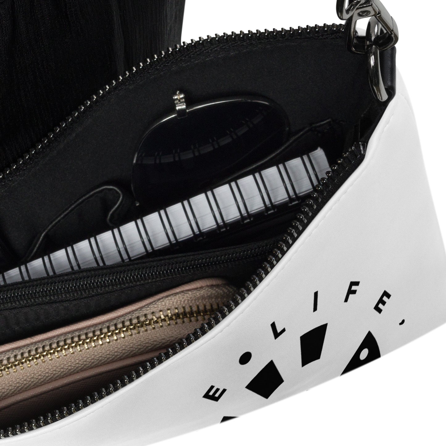 LAG Life's A Gamble Circle Black Crossbody bag