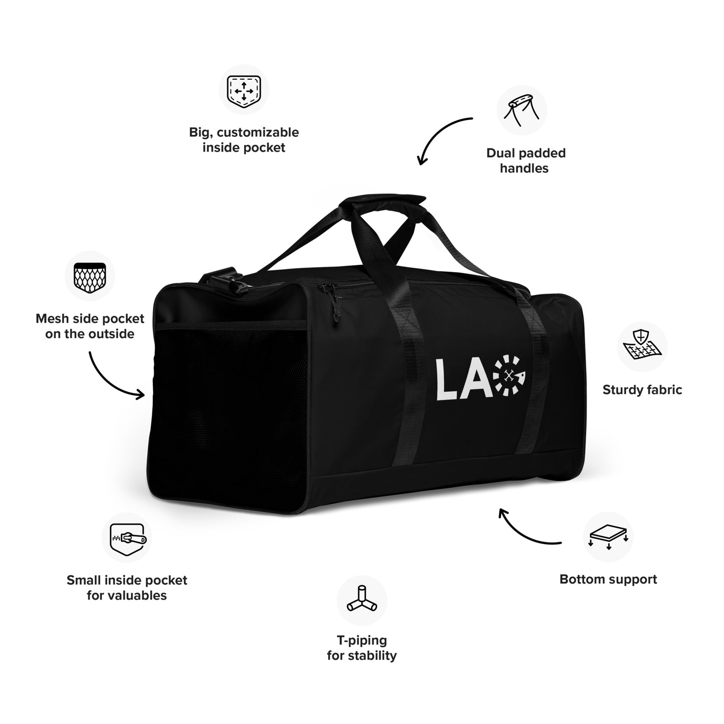 LAG White Duffle bag