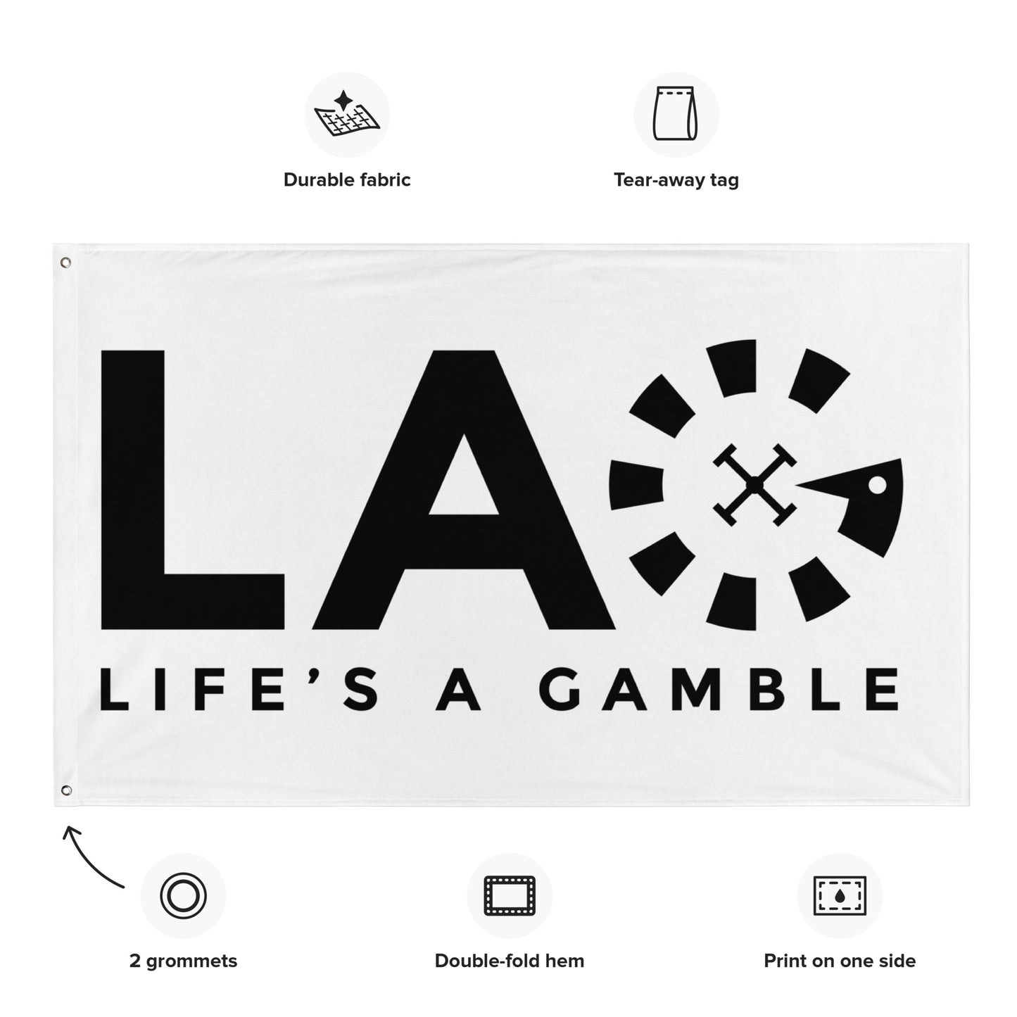 LAG Life's A Gamble Black Flag