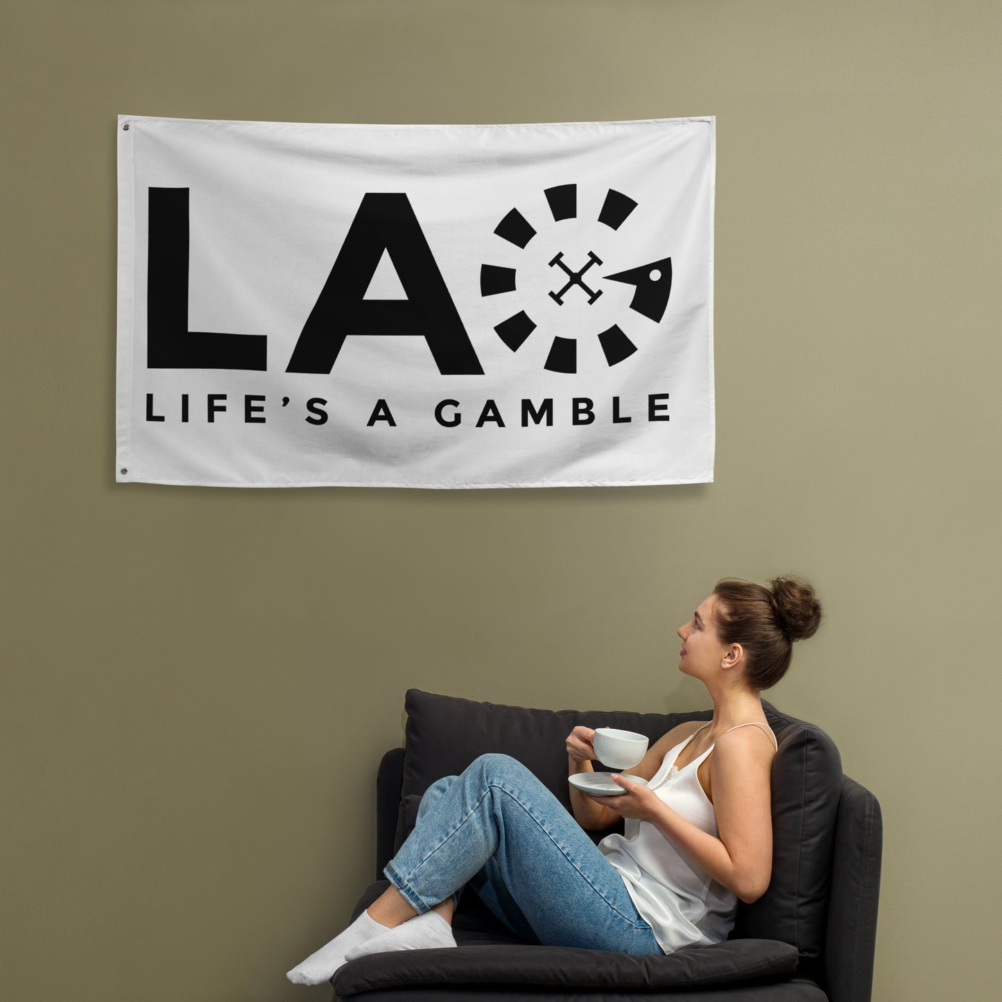 LAG Life's A Gamble Black Flag