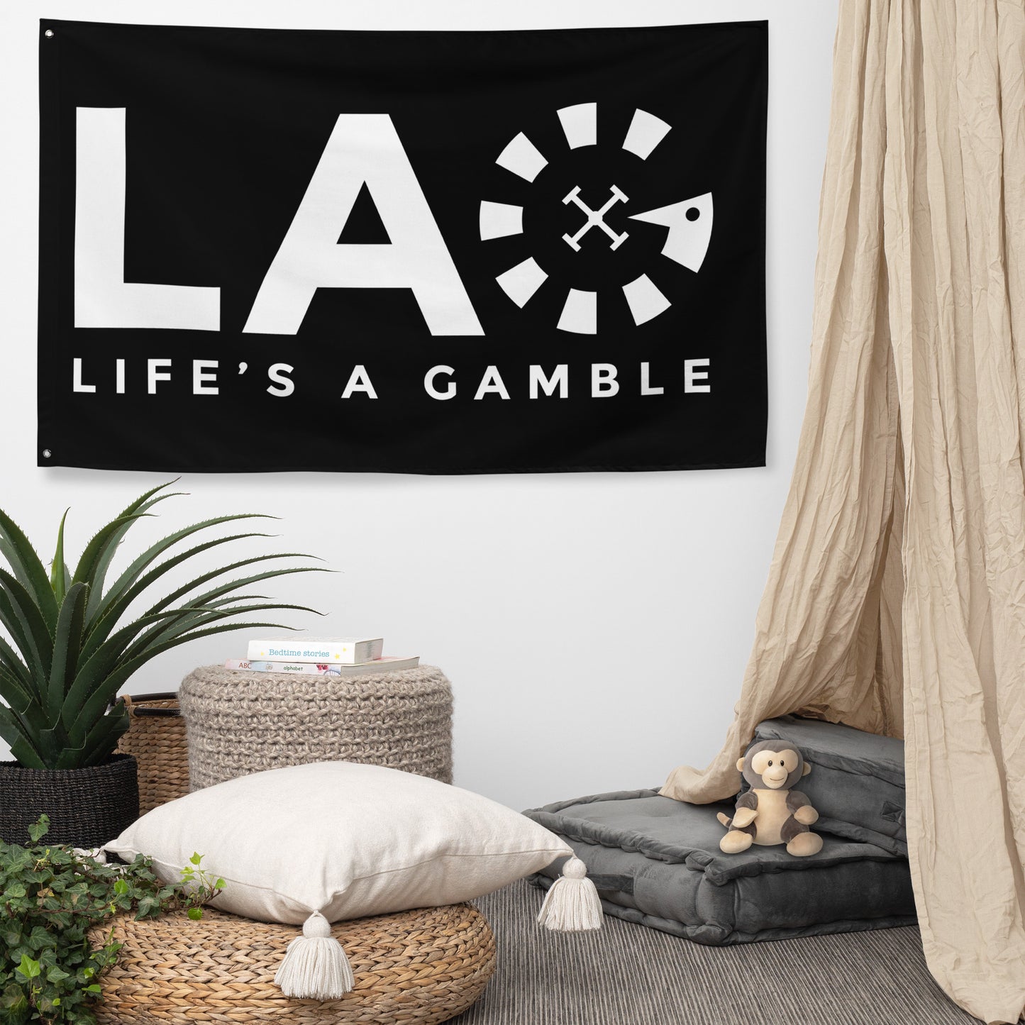 LAG Life's A Gamble White Flag