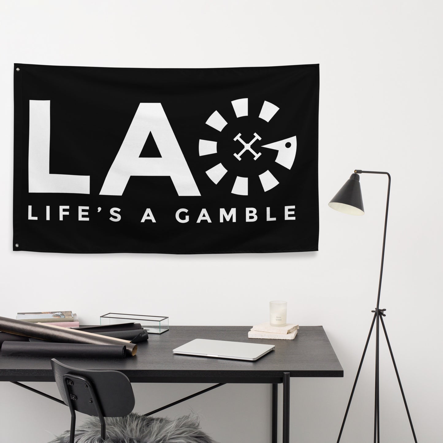 LAG Life's A Gamble White Flag