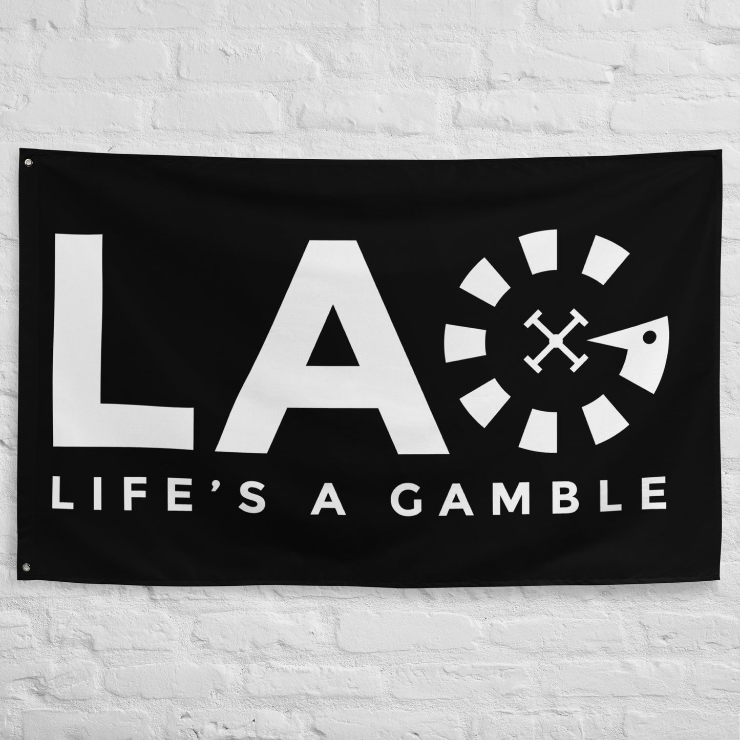 LAG Life's A Gamble White Flag