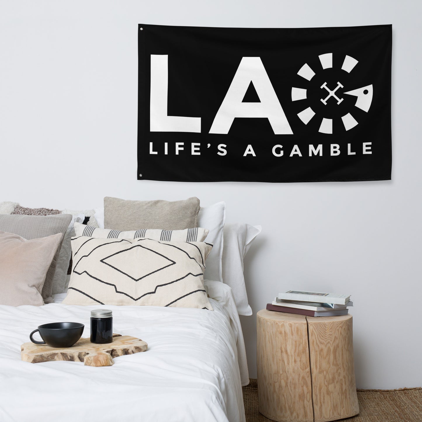 LAG Life's A Gamble White Flag