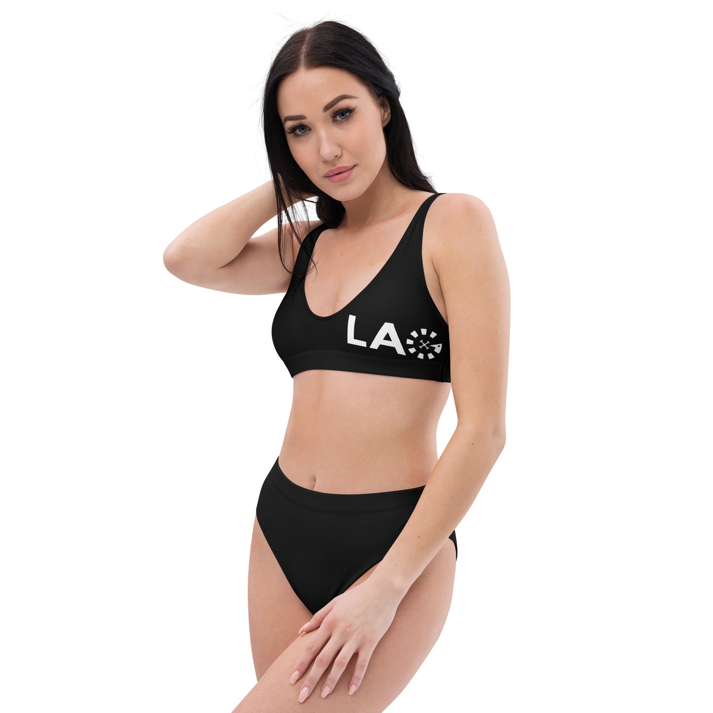 LAG White Recycled high-waisted bikini