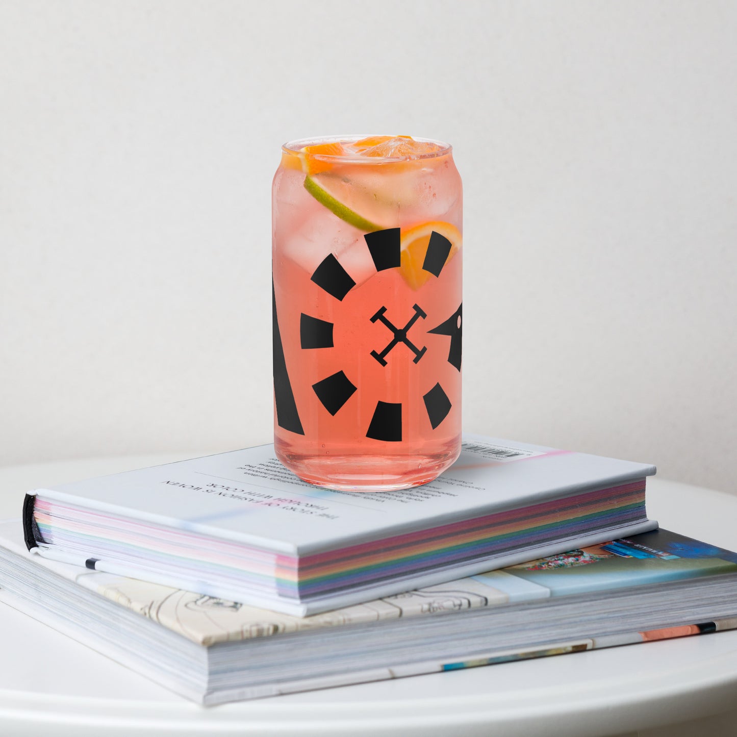 LAG Black Can-shaped glass