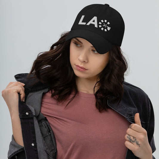 LAG White Dad hat