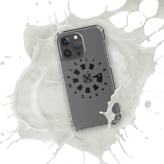 LAG Life’s A Gamble Circle Black Clear Case for iPhone®