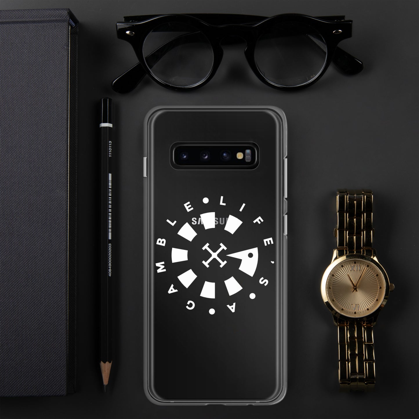 LAG Life’s A Gamble Circle White Clear Case for Samsung®