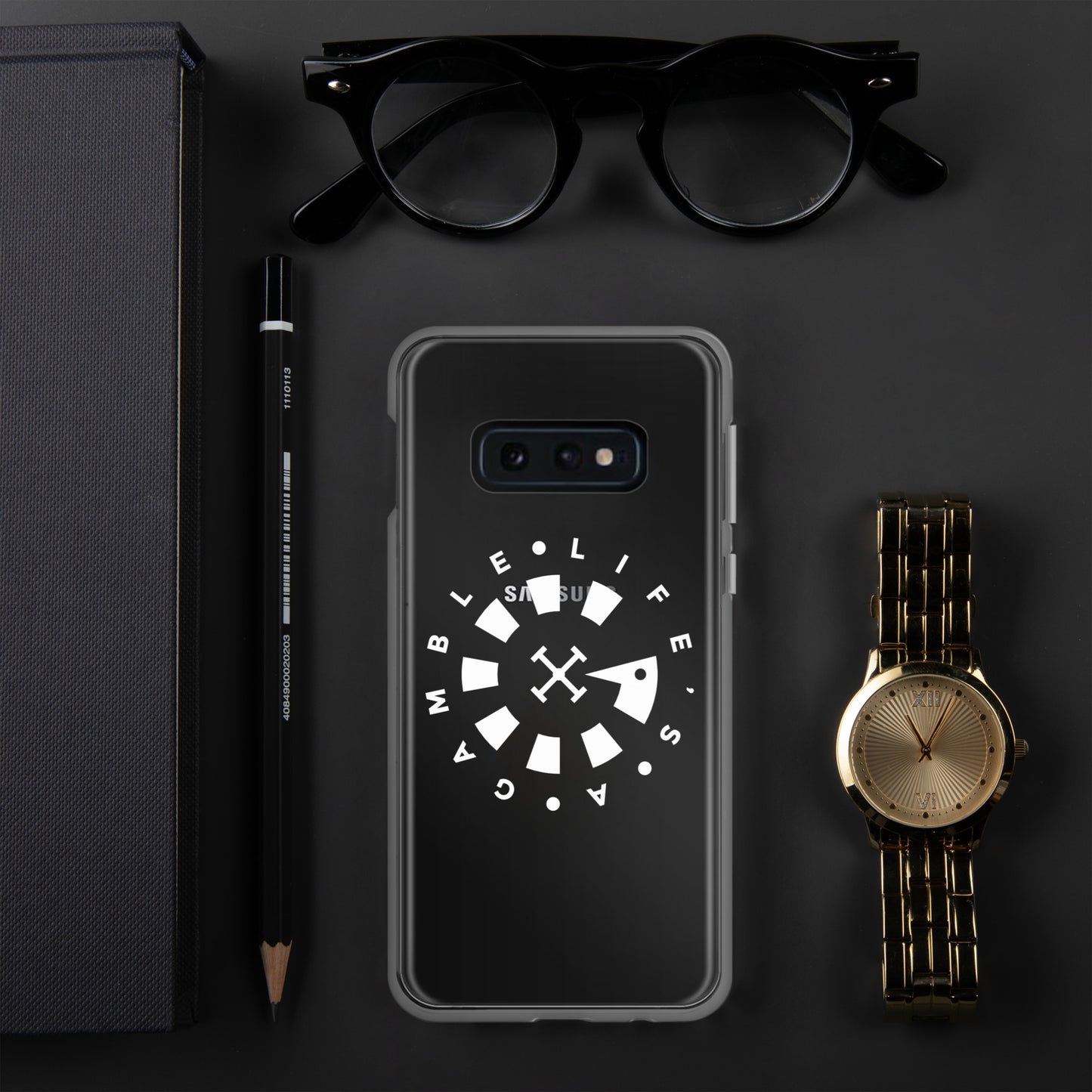 LAG Life’s A Gamble Circle White Clear Case for Samsung®