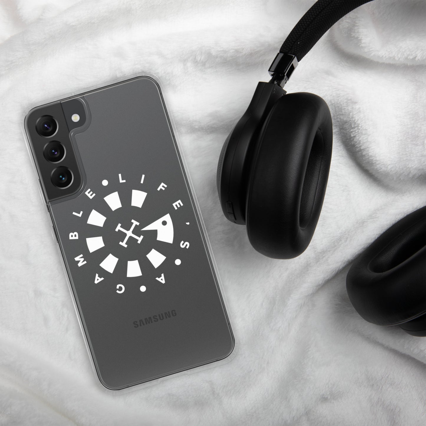 LAG Life’s A Gamble Circle White Clear Case for Samsung®