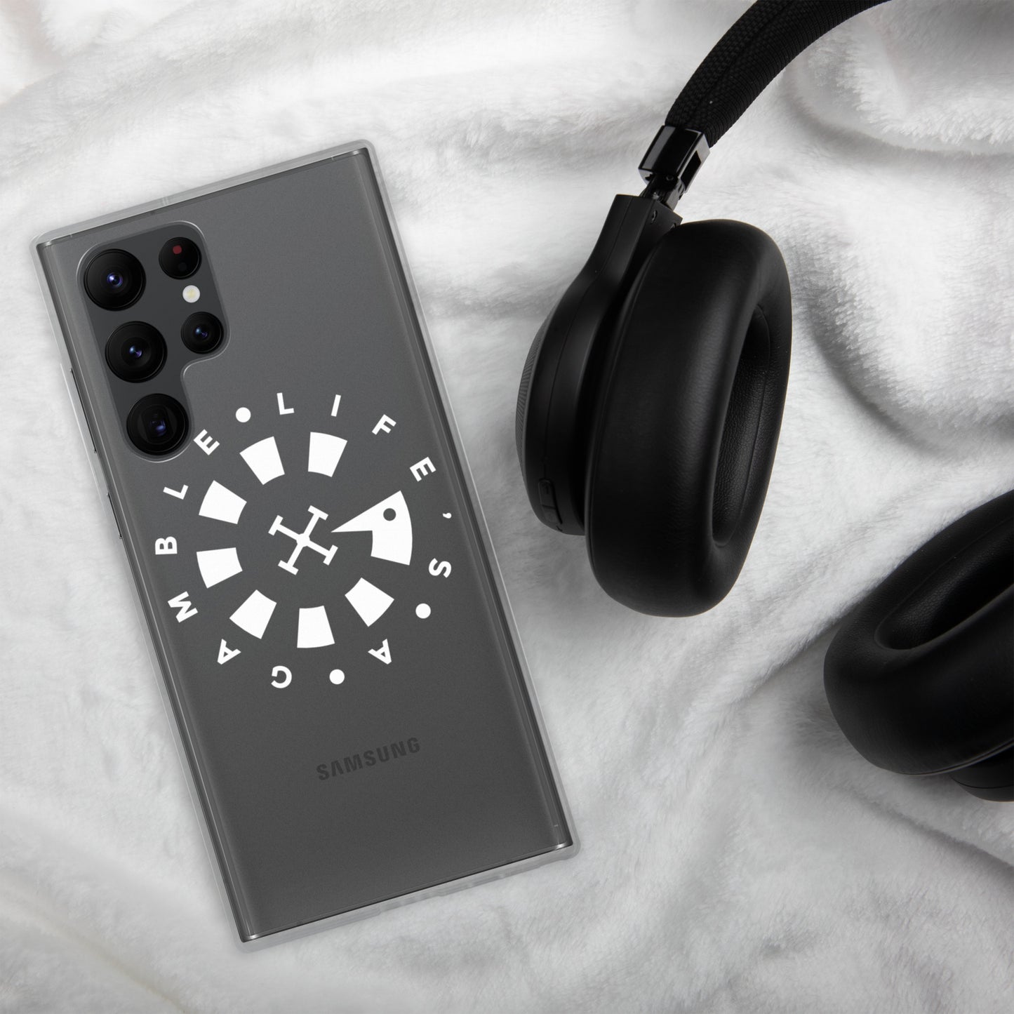 LAG Life’s A Gamble Circle White Clear Case for Samsung®