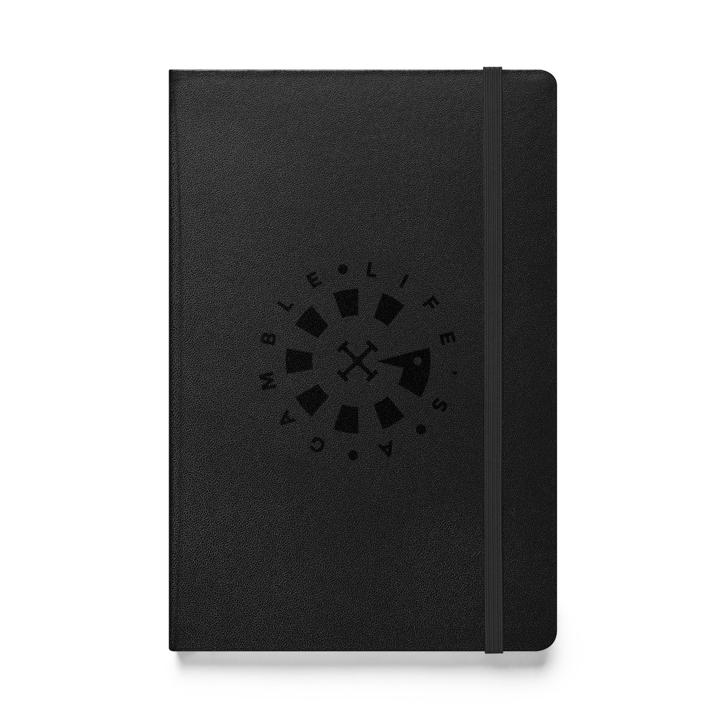 LAG Life’s A Gamble Circle Black Hardcover bound notebook