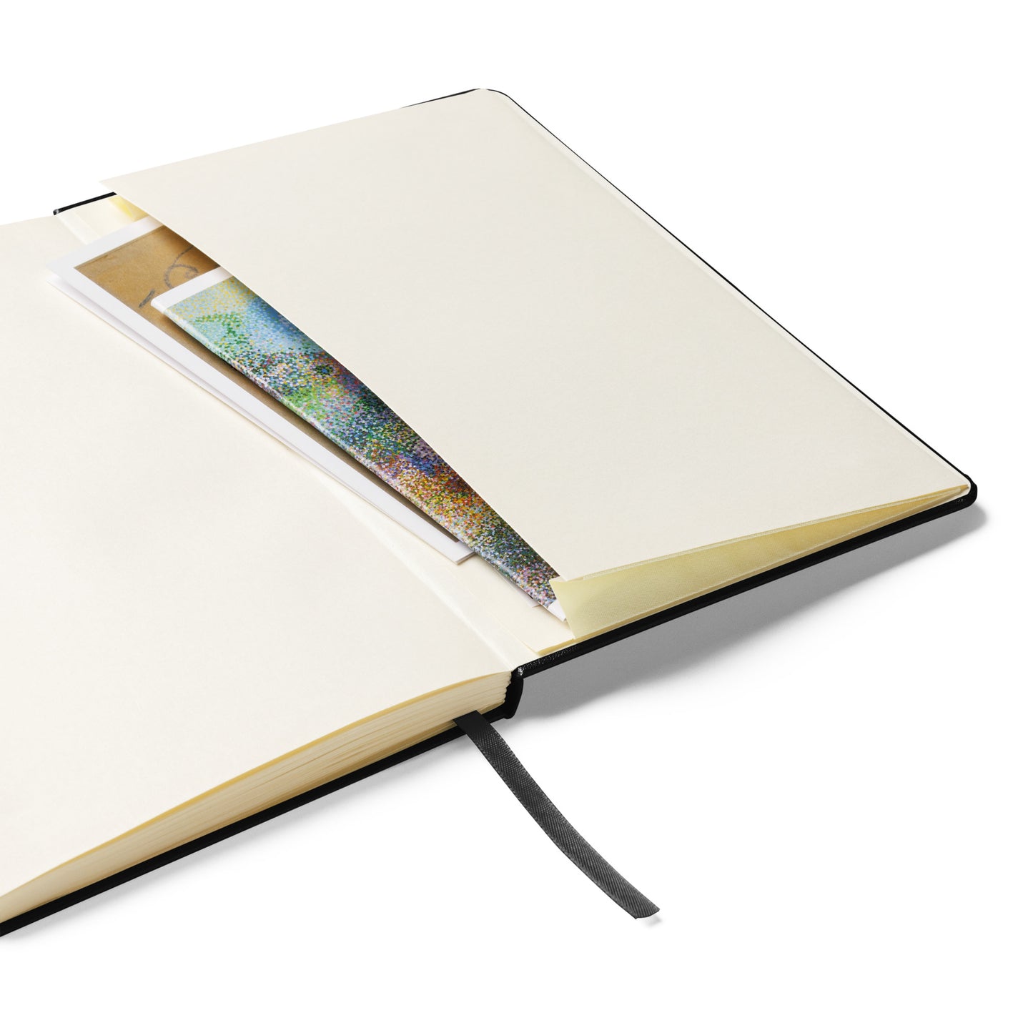 Big G White Hardcover bound notebook